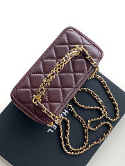 Colestore Chanel Long vanity bag with shoulder strap Lambskin  & gold-plated metal  9.5x17x8cm - 5