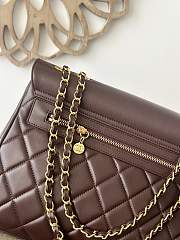 	 Colestore Chanel Oversized CC Flap Bag In Lambskin Brown 33x11x23cm - 5