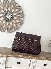 	 Colestore Chanel Oversized CC Flap Bag In Lambskin Brown 33x11x23cm - 3