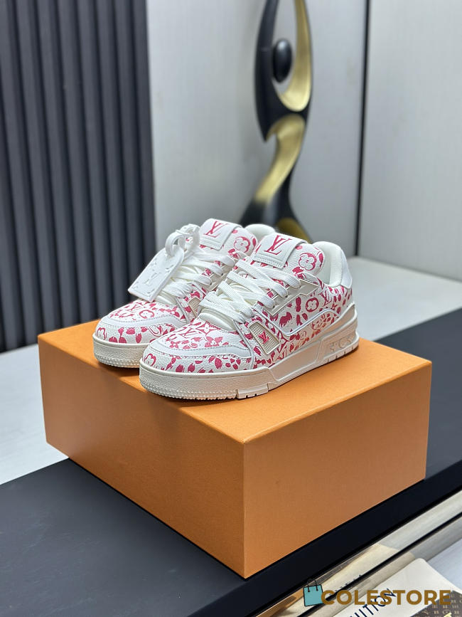 Colestore Louis Vuitton LV Trainer Sneaker Rose  - 1