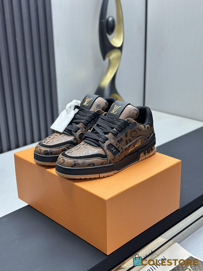 Colestore Louis Vuitton LV Trainer Sneaker Marron  - 1