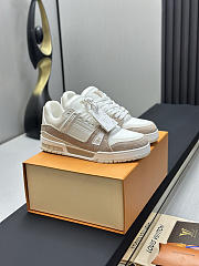 Colestore Louis Vuitton LV Trainer sneaker in Monogram grained calf leather Beige - 5