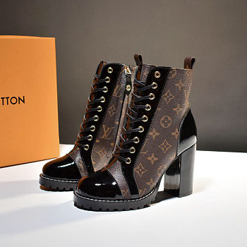 Colestore Louis Vuitton Star Trail Boots Monogram Canvas 9.5cm