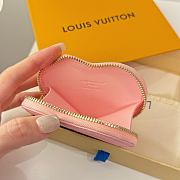 Colestore Louis Vuitton Heart Coin Wallet Snowy Pearl color - 6