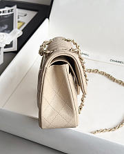 Colestore Chanel Classic Mini Flap Bag In Beige Caviar With Light Gold-Tone Hardware 20cm - 4