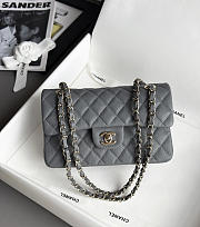 Colestore Chanel Classic Mini Flap Bag In Dark Grey Caviar With Light Gold-Tone Hardware 20cm - 1