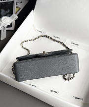 Colestore Chanel Classic Mini Flap Bag In Dark Grey Caviar With Light Gold-Tone Hardware 20cm - 2