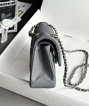 Colestore Chanel Classic Mini Flap Bag In Dark Grey Caviar With Light Gold-Tone Hardware 20cm - 4