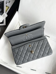 Colestore Chanel Classic Mini Flap Bag In Dark Grey Caviar With Light Gold-Tone Hardware 20cm - 5