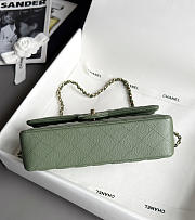 Colestore Chanel Classic Mini Flap Bag In Dark Green Caviar With Light Gold-Tone Hardware 20cm - 6