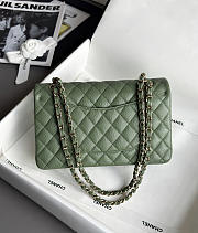 Colestore Chanel Classic Mini Flap Bag In Dark Green Caviar With Light Gold-Tone Hardware 20cm - 5