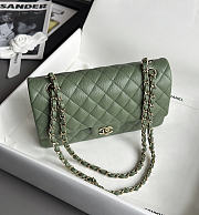 Colestore Chanel Classic Mini Flap Bag In Dark Green Caviar With Light Gold-Tone Hardware 20cm - 3