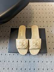 Colestore Chanel Mules Shiny Calfskin  Beige - 1