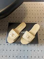Colestore Chanel Mules Shiny Calfskin  Beige - 6