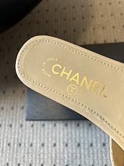 Colestore Chanel Mules Shiny Calfskin  Beige - 4
