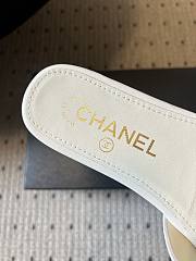 Colestore Chanel Mules Shiny Calfskin  White - 4