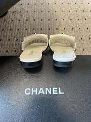 Colestore Chanel Mules Shiny Calfskin  White - 3