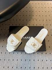 Colestore Chanel Mules Cotton  Beige - 3