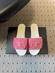 Colestore Chanel Mules Tweed Pink - 1