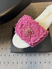 Colestore Chanel Mules Tweed Pink - 6