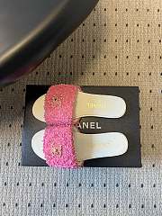 Colestore Chanel Mules Tweed Pink - 3