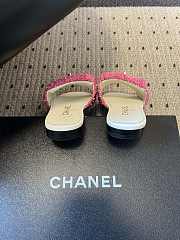 Colestore Chanel Mules Tweed Pink - 4