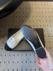 Colestore Chanel Moccasins Calfskin & Grosgrain White & Black  - 5