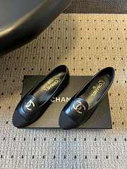 Colestore Chanel Moccasins Calfskin & Grosgrain Black  - 4