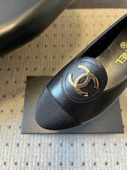 Colestore Chanel Moccasins Calfskin & Grosgrain Black  - 5