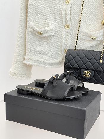 Colestore Chanel Mules Mesh Black