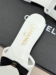 Colestore Chanel Mules Mesh White & Black - 5