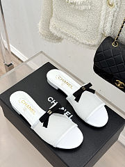 Colestore Chanel Mules Mesh White & Black - 3