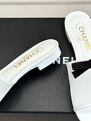 Colestore Chanel Mules Mesh White & Black - 2