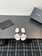 Colestore Chanel Mules Mesh Light Pink & Black - 1