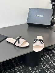 Colestore Chanel Mules Mesh Light Pink & Black - 5