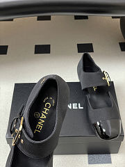 Colestore Chanel Mary Janes   Grosgrain & Patent Calfskin - 4