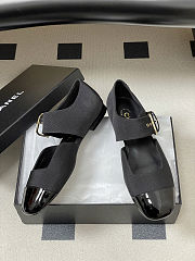 Colestore Chanel Mary Janes   Grosgrain & Patent Calfskin - 5