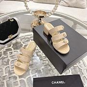 Colestore Chanel Mules   Shiny Calfskin  Beige 40mm - 5