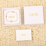 Colestore Dior Star Pendant Chain Bracelet In Rose Gold With Crystal Detail - 1