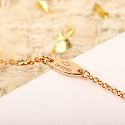 Colestore Dior Star Pendant Chain Bracelet In Rose Gold With Crystal Detail - 6