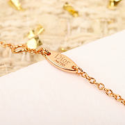 Colestore Dior Star Pendant Chain Bracelet In Rose Gold With Crystal Detail - 5