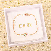 Colestore Dior Star Pendant Chain Bracelet In Rose Gold With Crystal Detail - 3