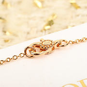 Colestore Dior Star Charm Necklace In Rose Gold With Pavé Crystal Details - 5
