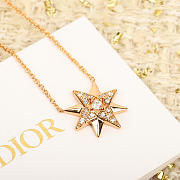 Colestore Dior Star Charm Necklace In Rose Gold With Pavé Crystal Details - 4