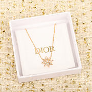 Colestore Dior Star Charm Necklace In Rose Gold With Pavé Crystal Details - 2