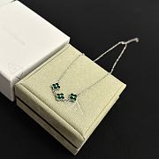 Colestore Van Cleef & Arpels Alhambra Three-Motif Necklace In Green Malachite - 6