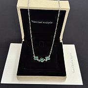 Colestore Van Cleef & Arpels Alhambra Three-Motif Necklace In Green Malachite - 4