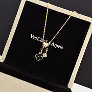 Colestore Van Cleef & Arpels Alhambra Pendant Necklace With Double Clover Charms Green Malachite - 6