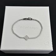 Colestore Van Cleef & Arpels Diamond Tennis Bracelet With Alhambra Clover Motif - 5