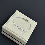 Colestore Van Cleef & Arpels Diamond Tennis Bracelet With Alhambra Clover Motif - 6